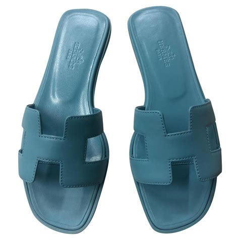 hermes oran blue sandals|are hermes oran sandals comfortable.